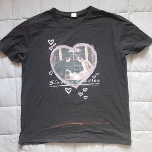 Sixteen Candles Distressed Black Graphic Tee Shirt John Hughes Molly Ringwald XL